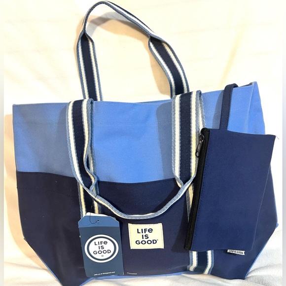 NEW…LIFE IS GOOD 4 PIECE SET..Shirt, hat, tote and small bag. - Picture 7 of 15